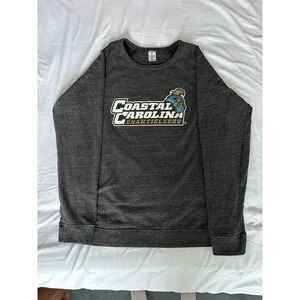 Venley Coastal Carolina Chanticleers Sweatshirt Charcoal Gray Crewneck Unisex XL